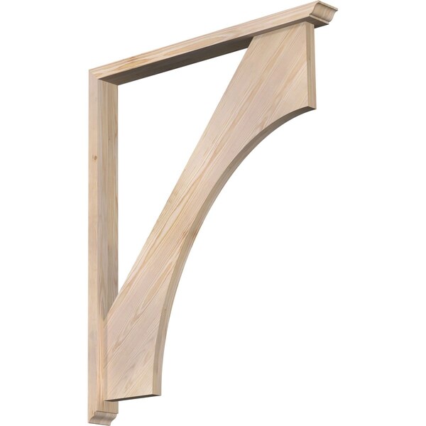 Ekena Millwork Westlake Traditional Smooth Bracket w/ Offset Brace, Douglas Fir, 3 1/2"W x 34"D x 42"H BKT0402X34X42WTL01SDF - main